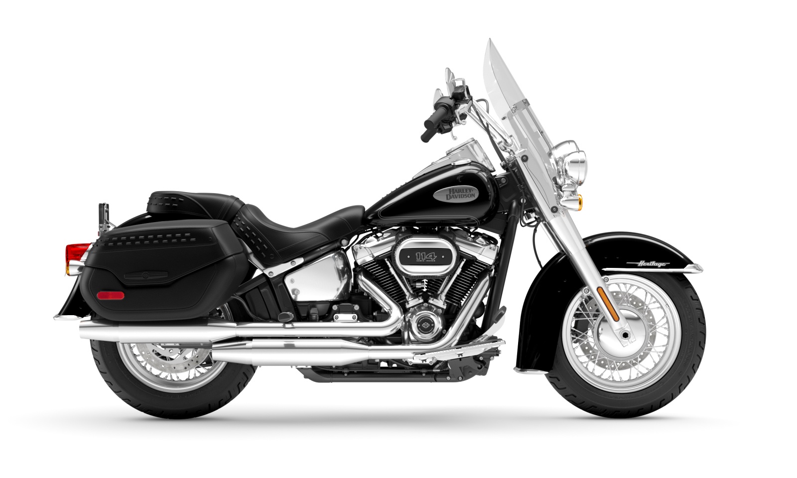Harley Davidson 2024 Heritage Classic - Vivid Black - Chrome Finish
