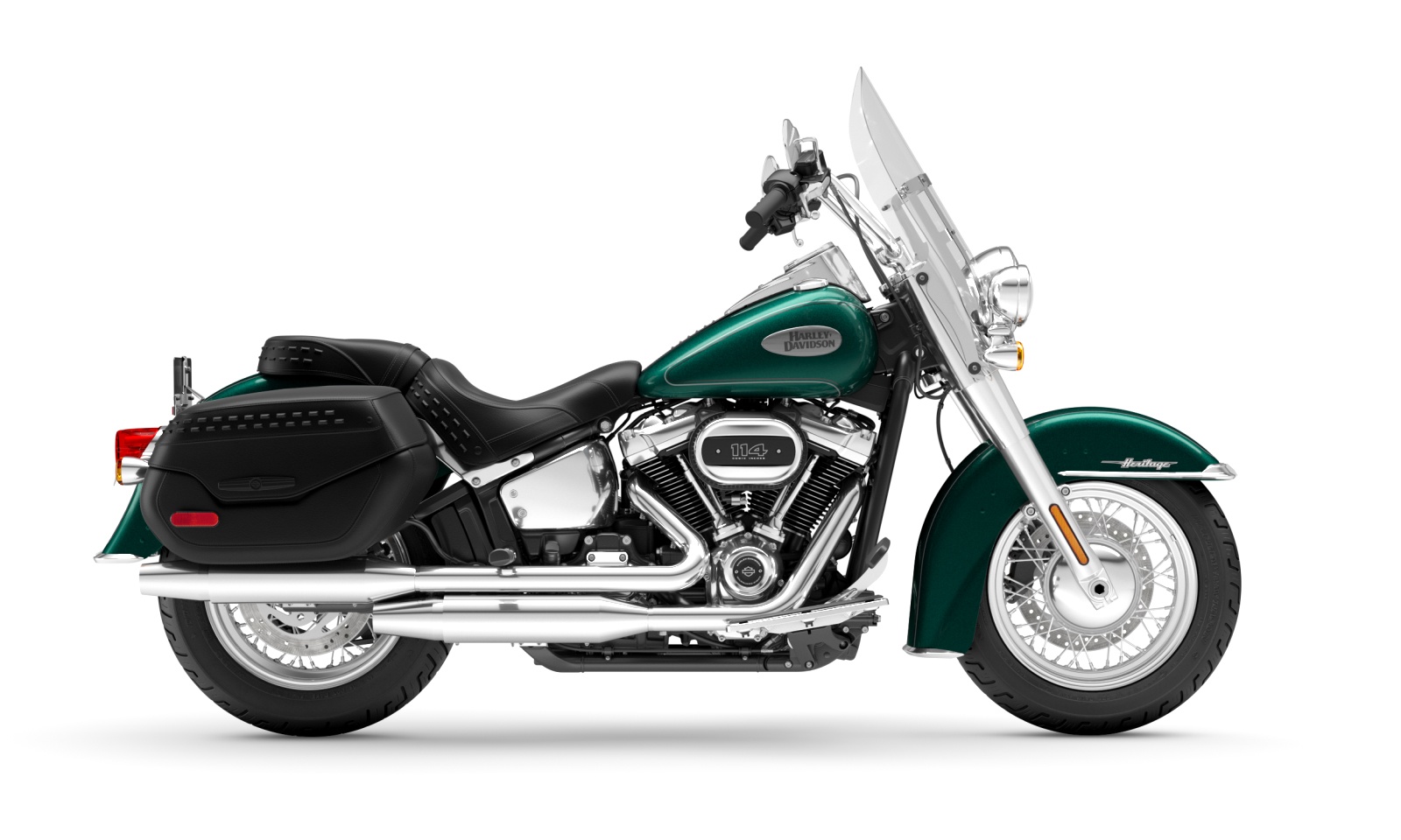 Harley Davidson 2024 Heritage Classic - Alpine Green - Chrome Finish