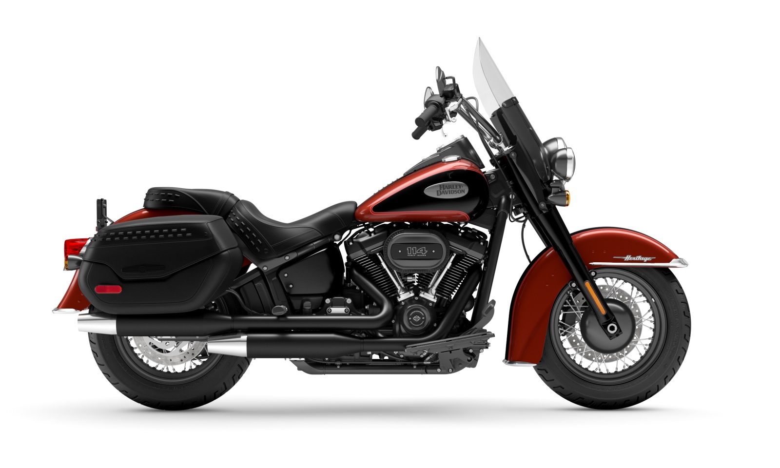 Harley Davidson 2024 Heritage Classic - Red Rock / Vivid Black - Black Finish