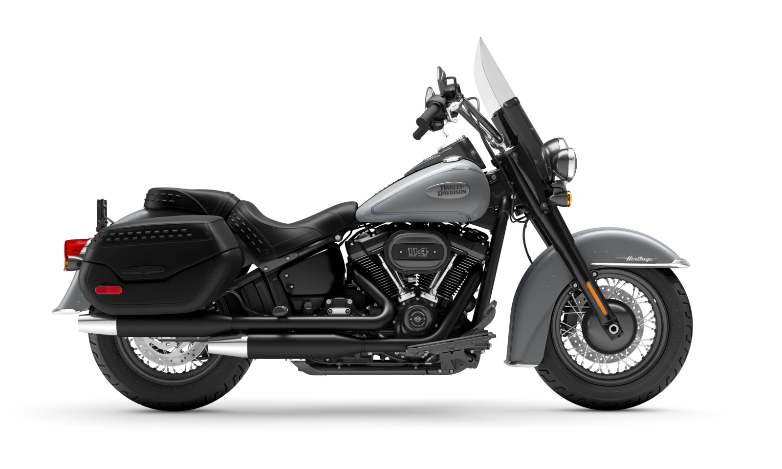 Harley Davidson 2024 Heritage Classic - Atlas Silver Metallic - Black Finish