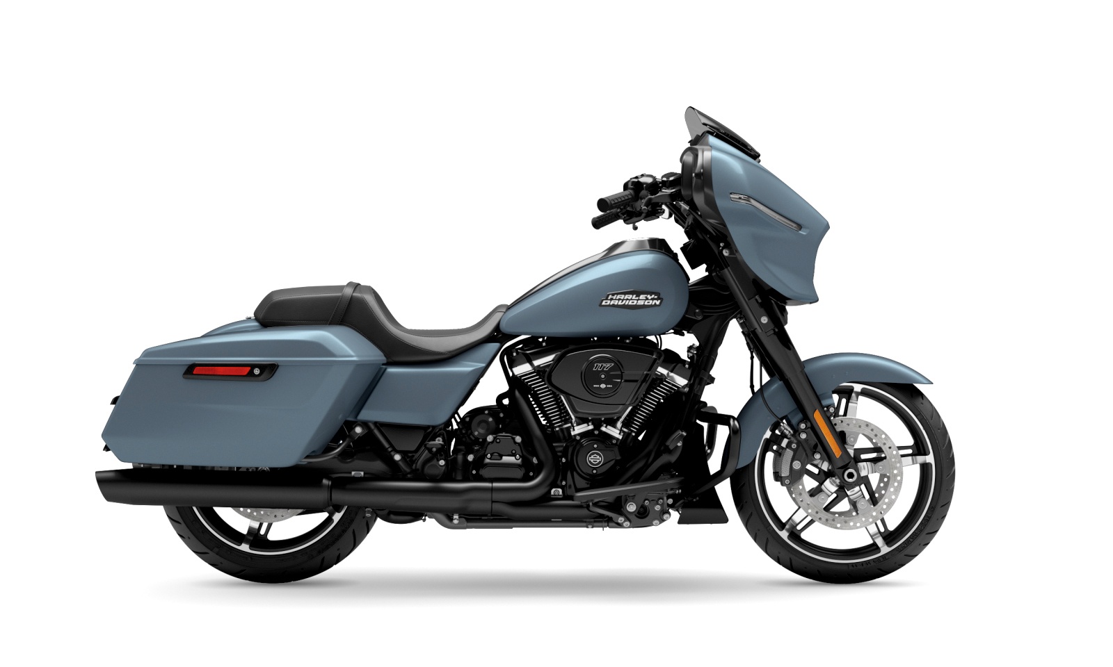 Harley Davidson 2024 Street Glide™ - Sharkskin Blue - Black Finish
