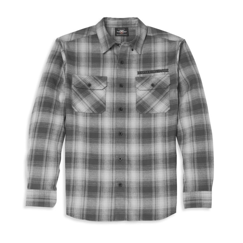 Men's Willie G Skull Plaid Flannel Shirt