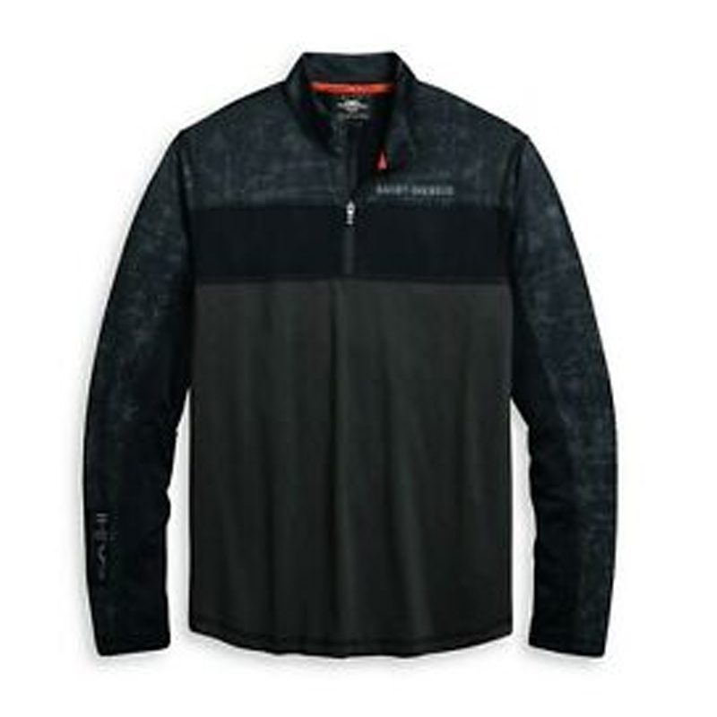 Harley-Davidson Men's Performance Mesh Accent 1/4-Zip Pullover