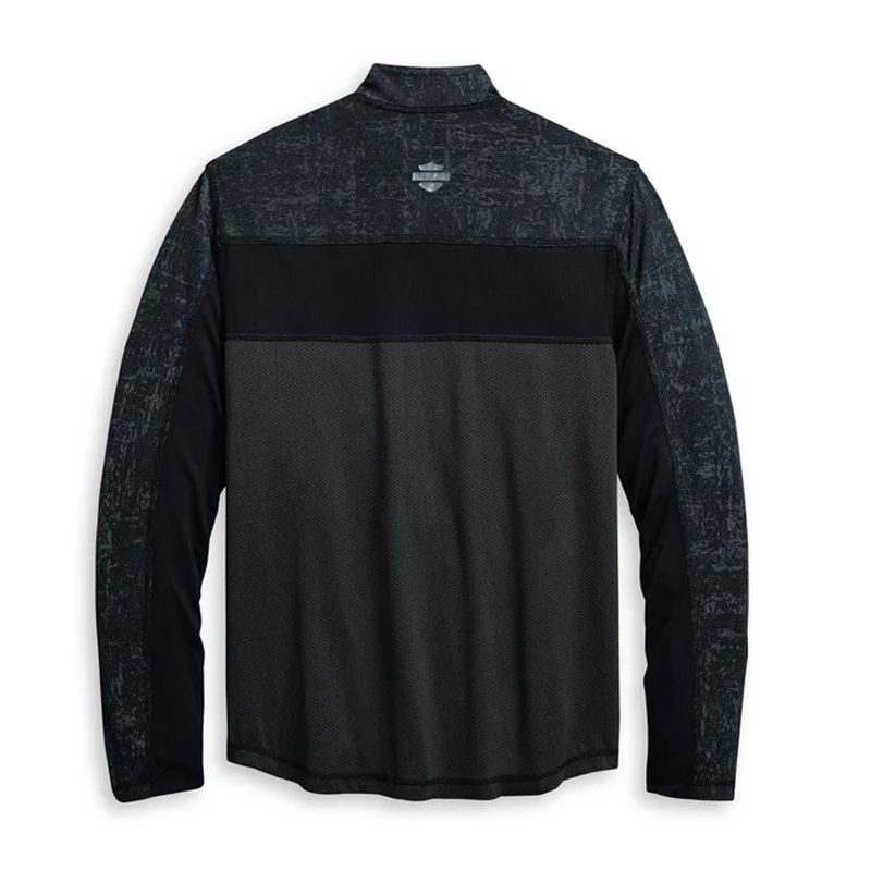Harley-Davidson Men's Performance Mesh Accent 1/4-Zip Pullover
