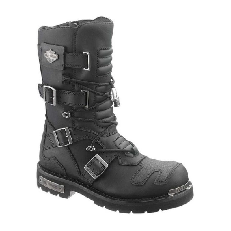 Harley-Davidson® Men's Axel 10-Inch Black Motorcycle Boots