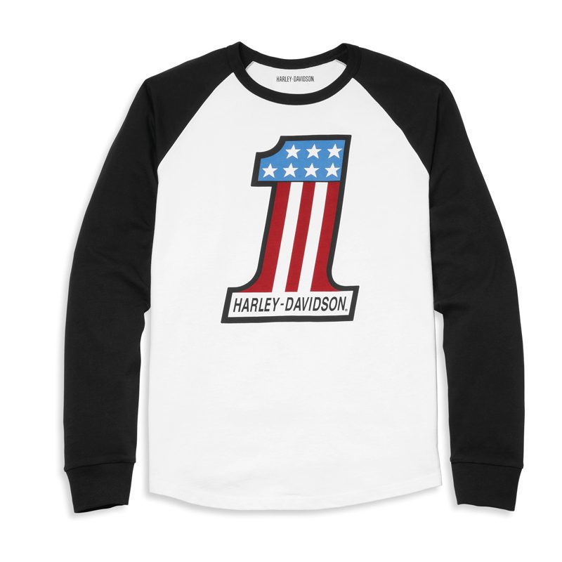 Men's #1 Race Raglan Sleeve Graphic Tee