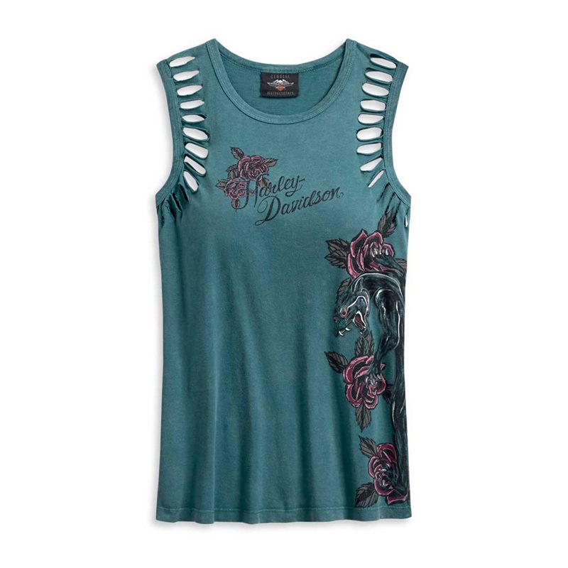 Harley-Davidson® Women's Slash Cuts Armhole Sleeveless Tee