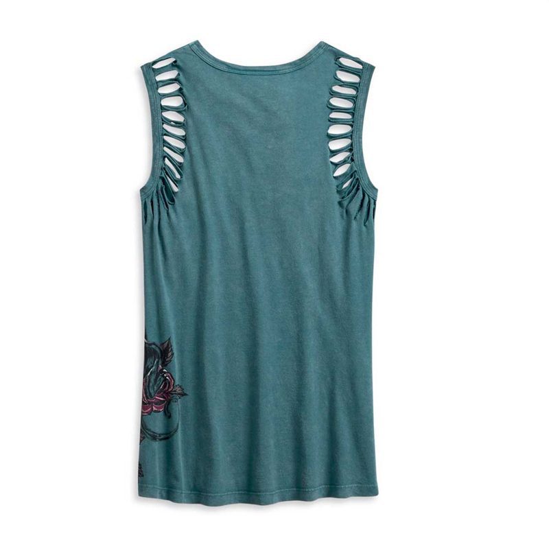 Harley-Davidson® Women's Slash Cuts Armhole Sleeveless Tee