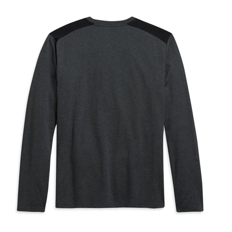 Men's Contrast Shoulder Logo Tee - Slim Fit