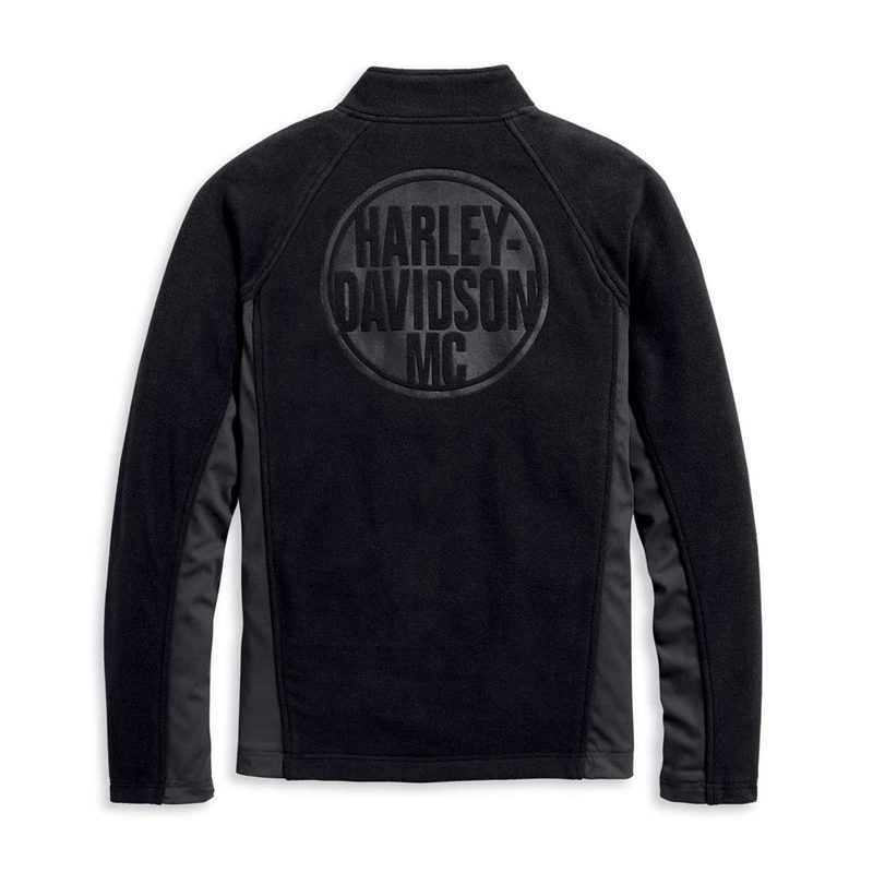 Harley-Davidson® Men's Circle Logo B&S Fleece Activewear Jacket