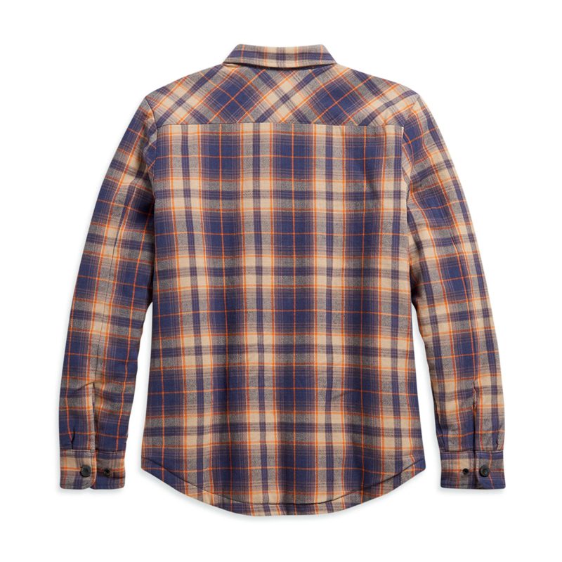 Women's Quilted Lining Plaid Shirt Jacket