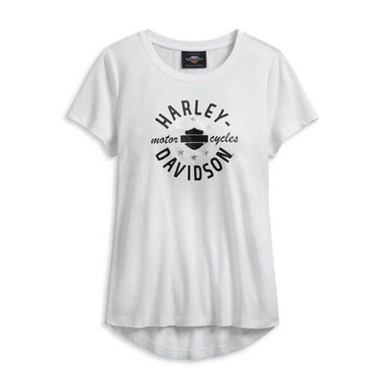 Women's Logo & Stars Short Sleeve High-Low Tee