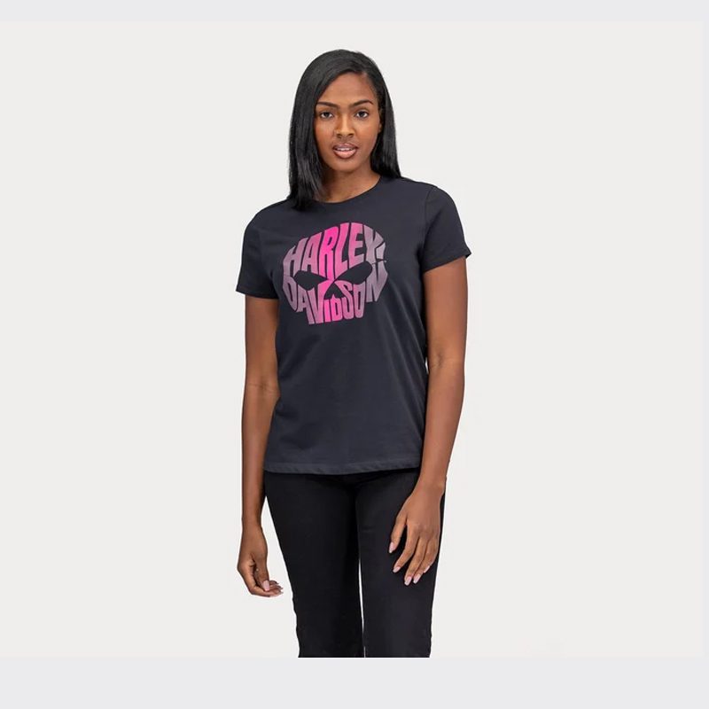 Women's Harley Davidson Skull Graphic Tee