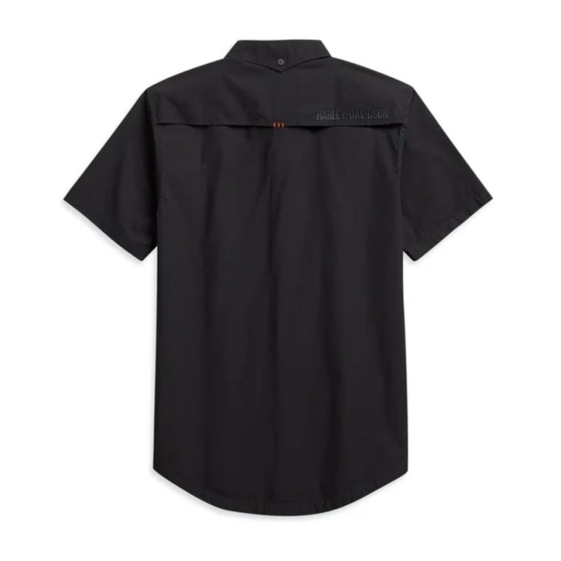Harley-Davidson® Men's Vented Performance Shirt | Yarn Dyed Jacquard | Slim Fit