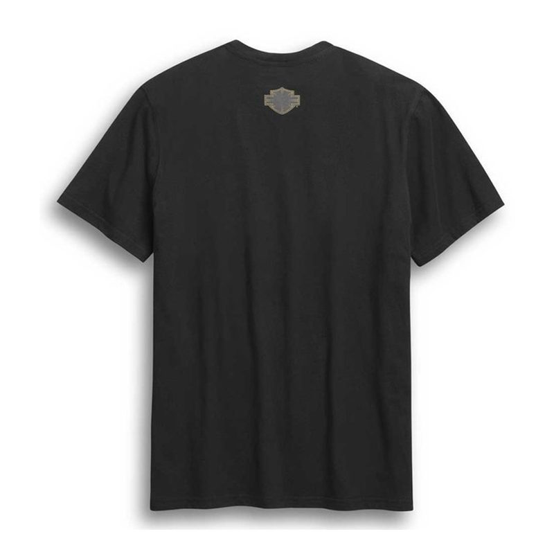 Harley-Davidson Men's Skull Winged Short Sleeve T-Shirt - Black