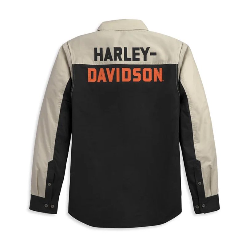 Men's Colorblock Performance Long-Sleeve Shirt