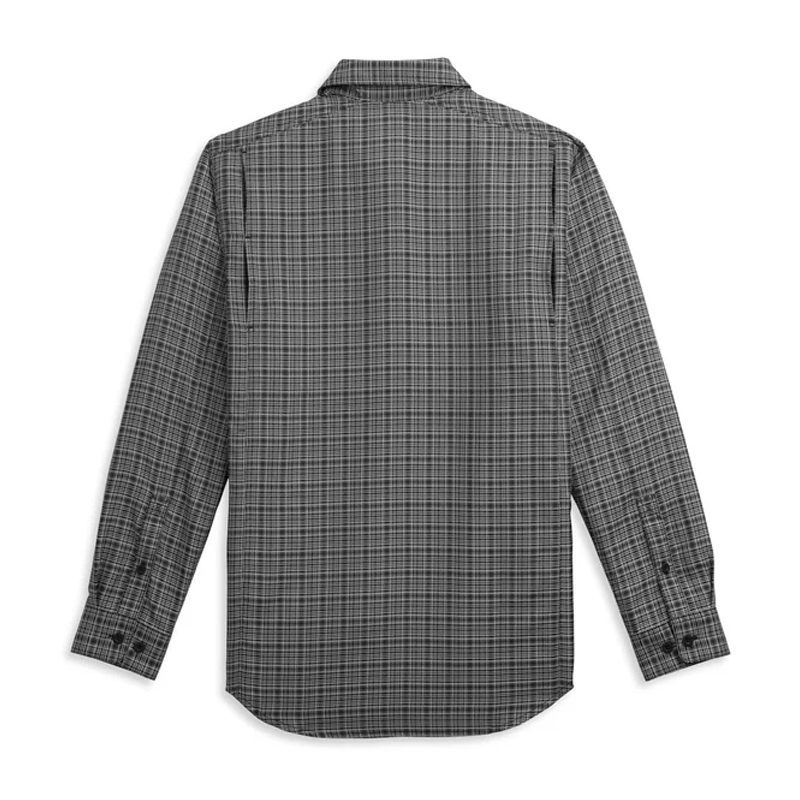 Harley-Davidson® Mens Vented Performance B&S Plaid Long Sleeve Woven Shirt