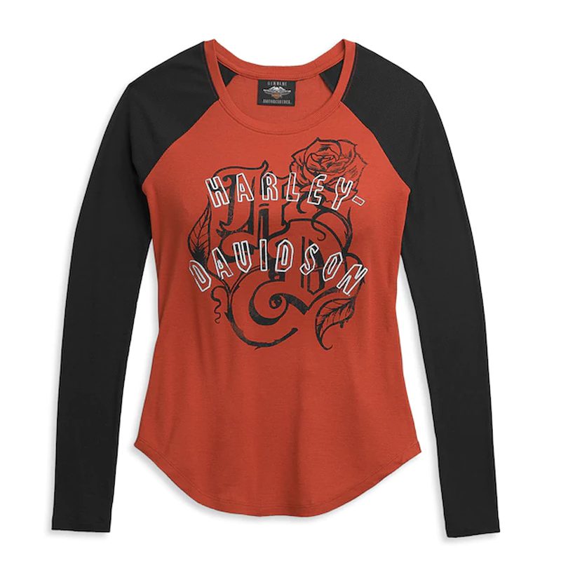 Women's Roses Rib Baseball Knit Top Women's Roses Rib Baseball Knit Top