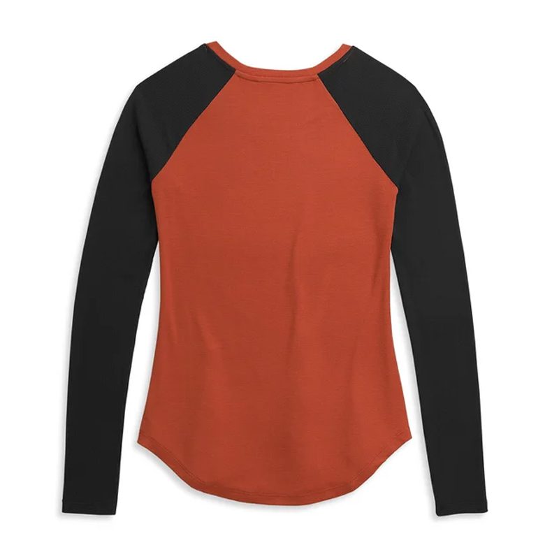 Women's Roses Rib Baseball Knit Top