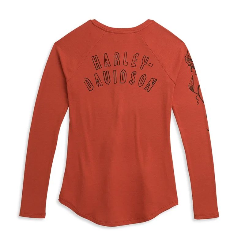 Women's Roses Henley Knit Top