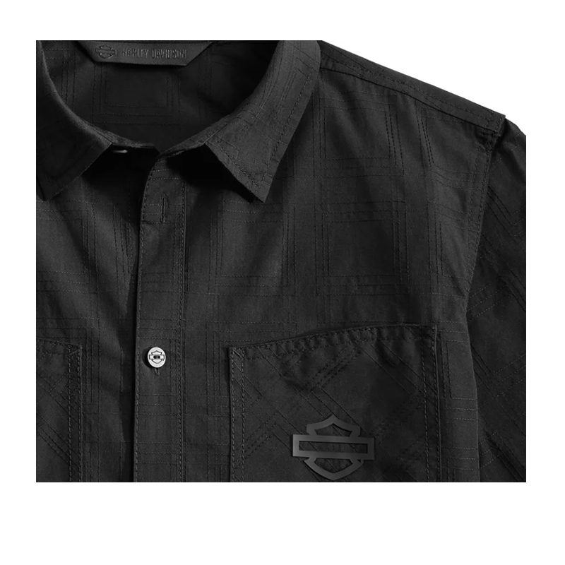 Men's Textured Woven Shirt - Slim Fit
