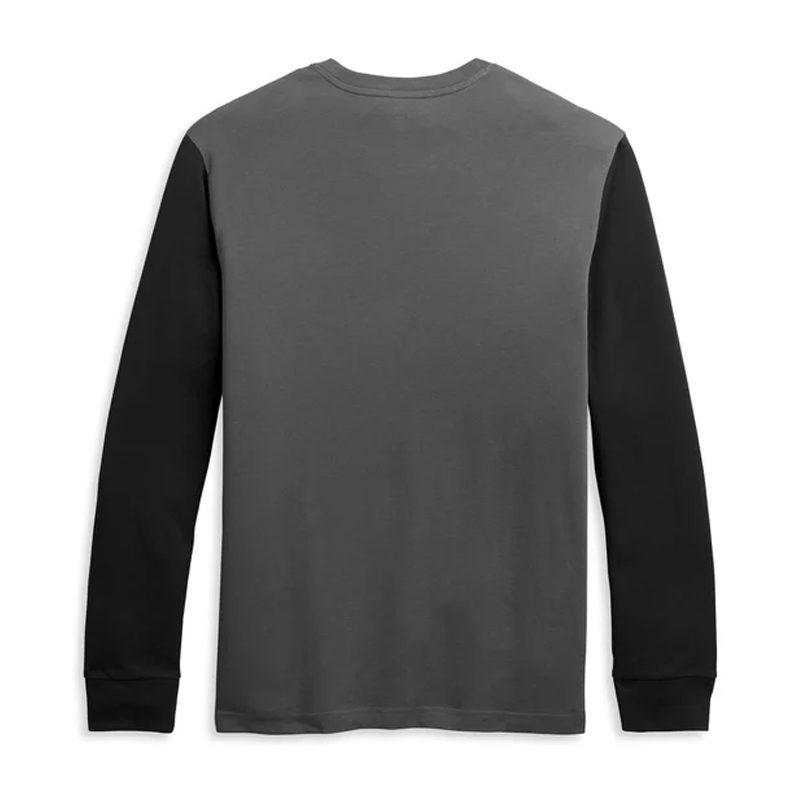 Men's Contrast Sleeve Logo Knit Tee