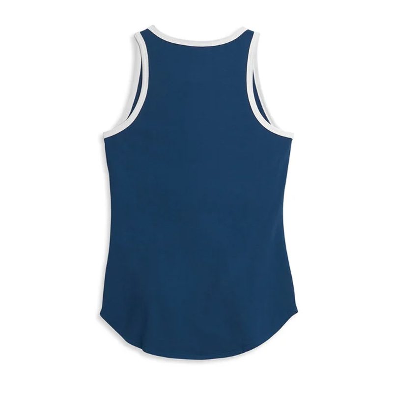 Women's Block Letter Contrast Neck Tank