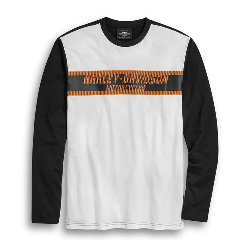 Harley-Davidson® Men's Circle Skull Colorblocked Long Sleeve Harley-Davidson® Men's Circle Skull Colorblocked Long Sleeve