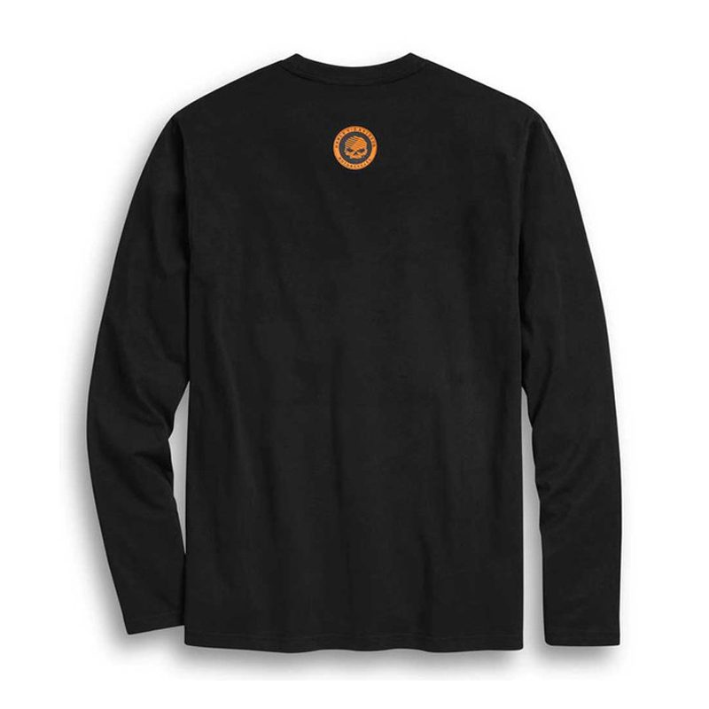 Harley-Davidson® Men's Circle Skull Colorblocked Long Sleeve