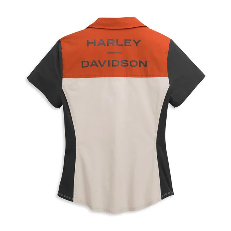Women's Horizon Logo Colorblock Zip Front Shirt