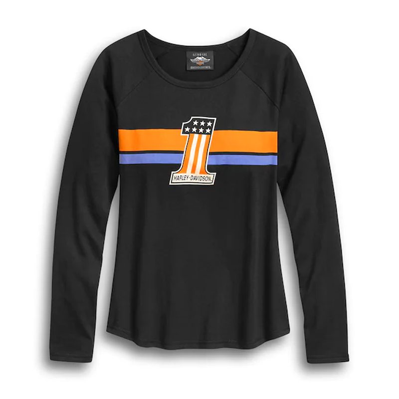Women’s #1 Striped Long Sleeve Tee Women’s #1 Striped Long Sleeve Tee