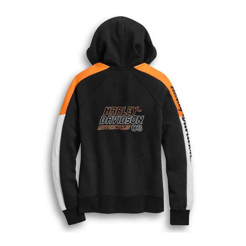 Women's Colorblock Zip-Front Hoodie