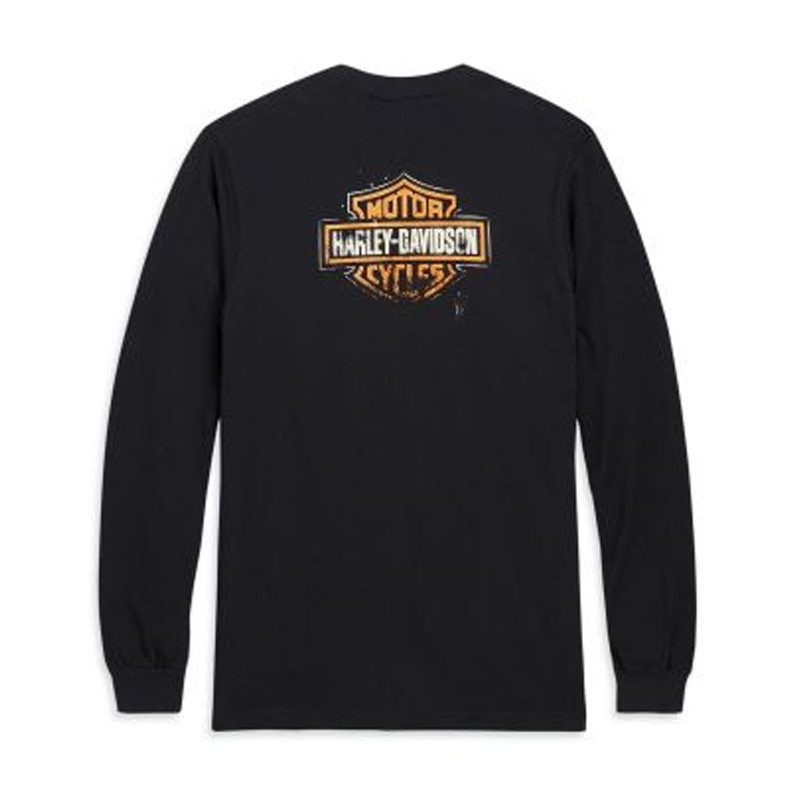 Patina Bar & Shield Logo Long Sleeve Tee
