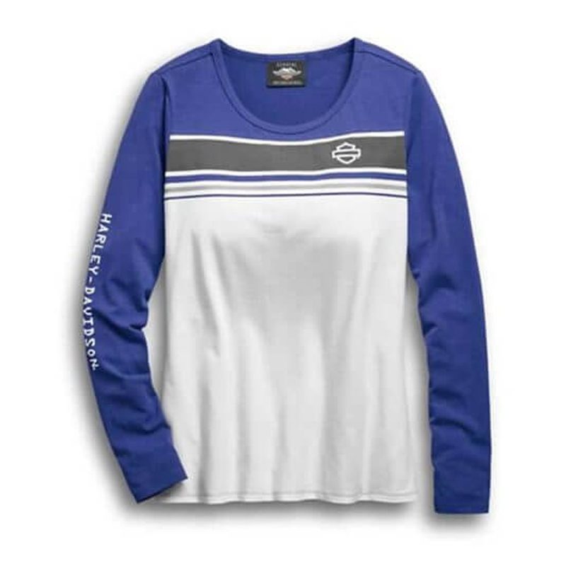 Women’s Chest Stripe Long Sleeve Tee