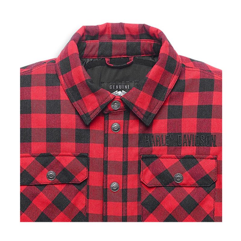 Men's Operative Flannel Riding Shirt Jacket