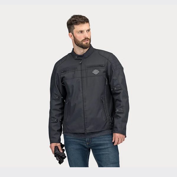 Men's Bagger Mens Textile Riding Jacket with Backpack
