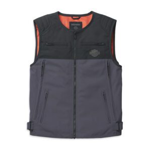 Men's Bagger Textile Riding Vest with Backpack