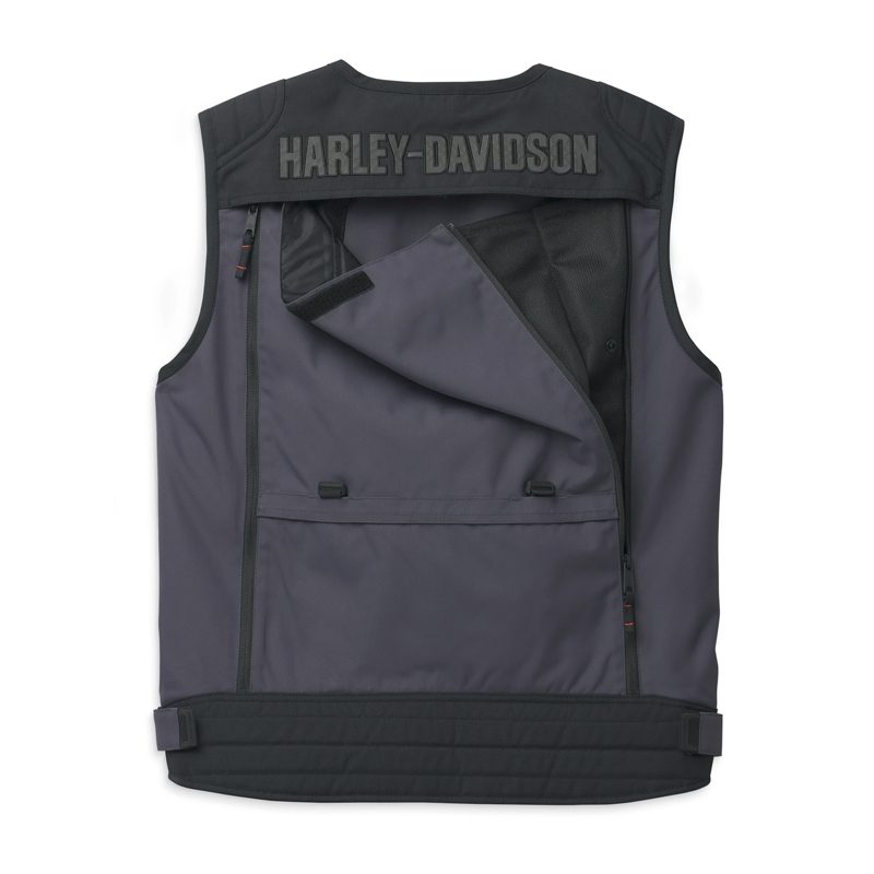 Men's Bagger Textile Riding Vest with Backpack