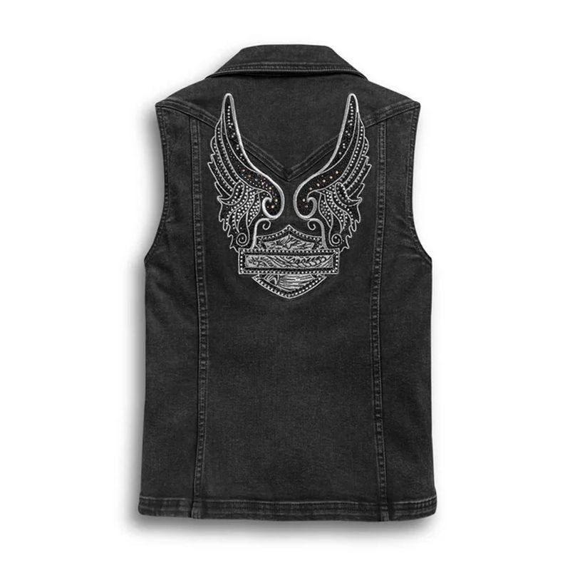 Women's Winged Logo Zip-Front Vest
