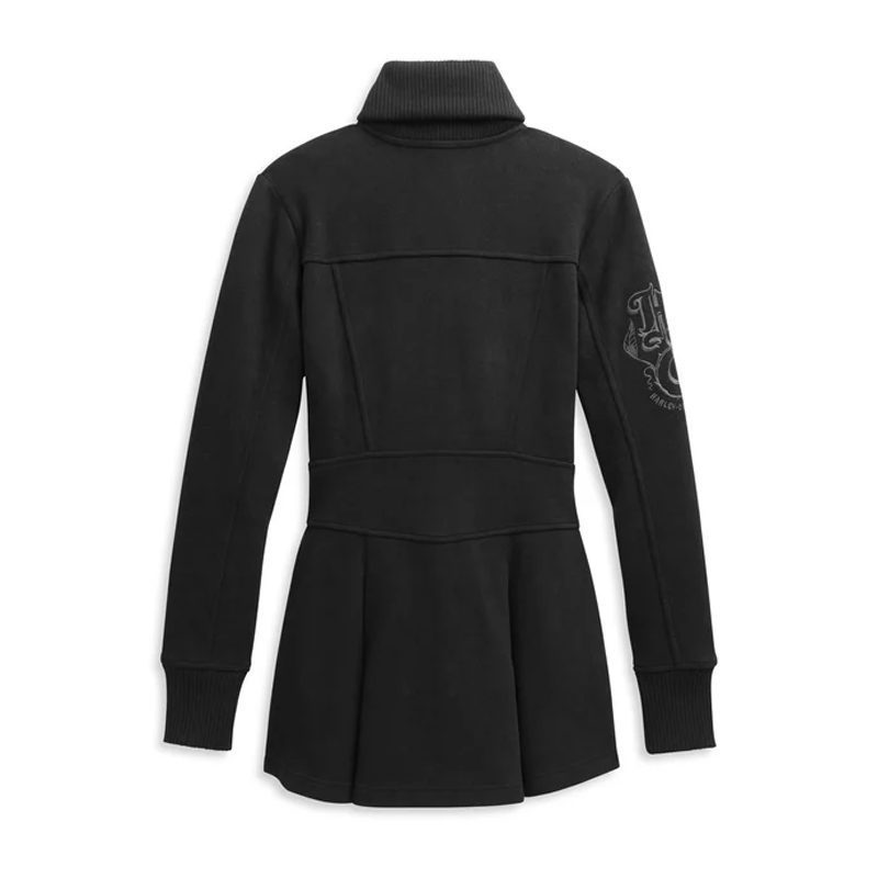 Women's Roses Zip Front Peacoat