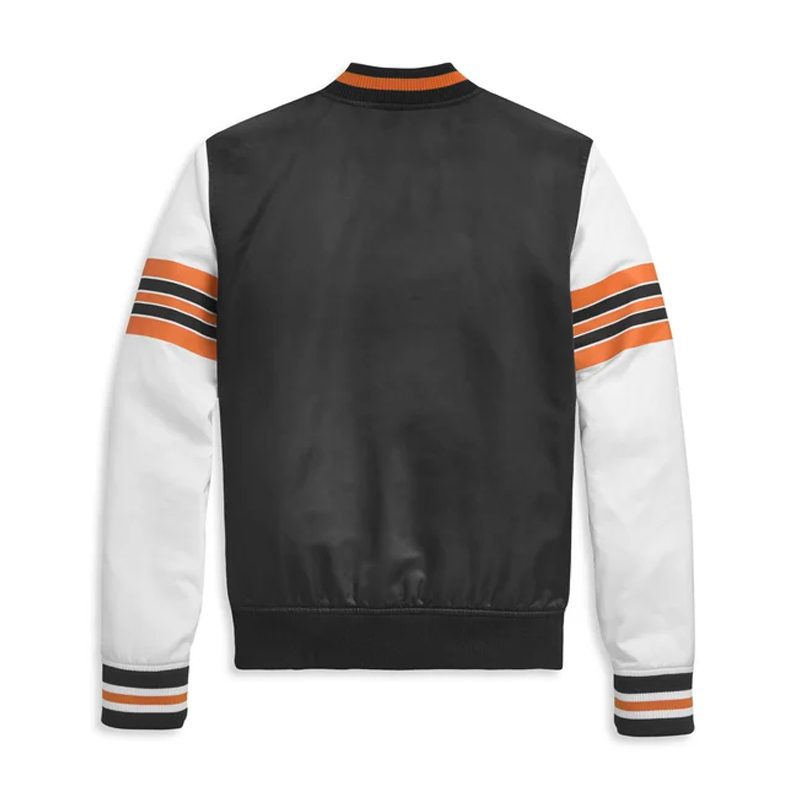 Women's Sleeve Stripe Bomber Jacket