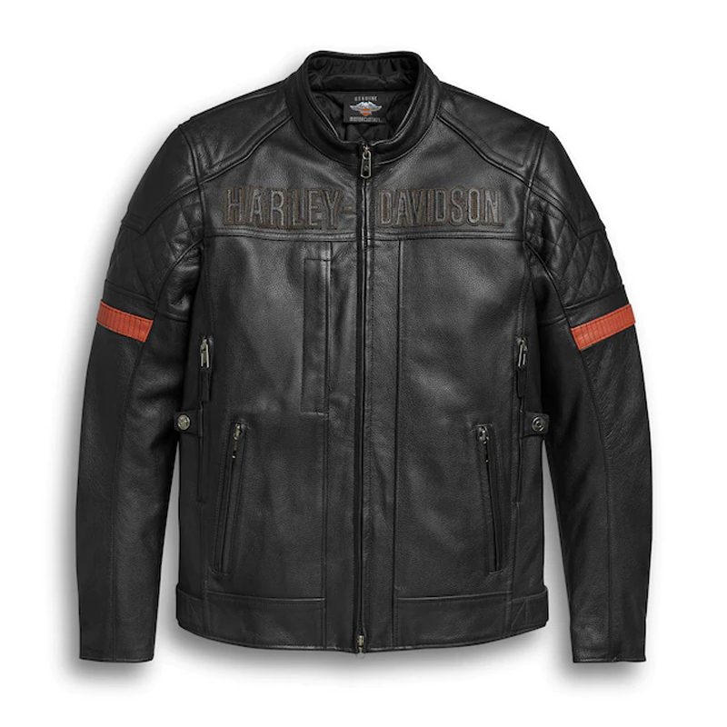 Men's Vanocker Waterproof H-D™ Triple Vent System™ Leather Jacket
