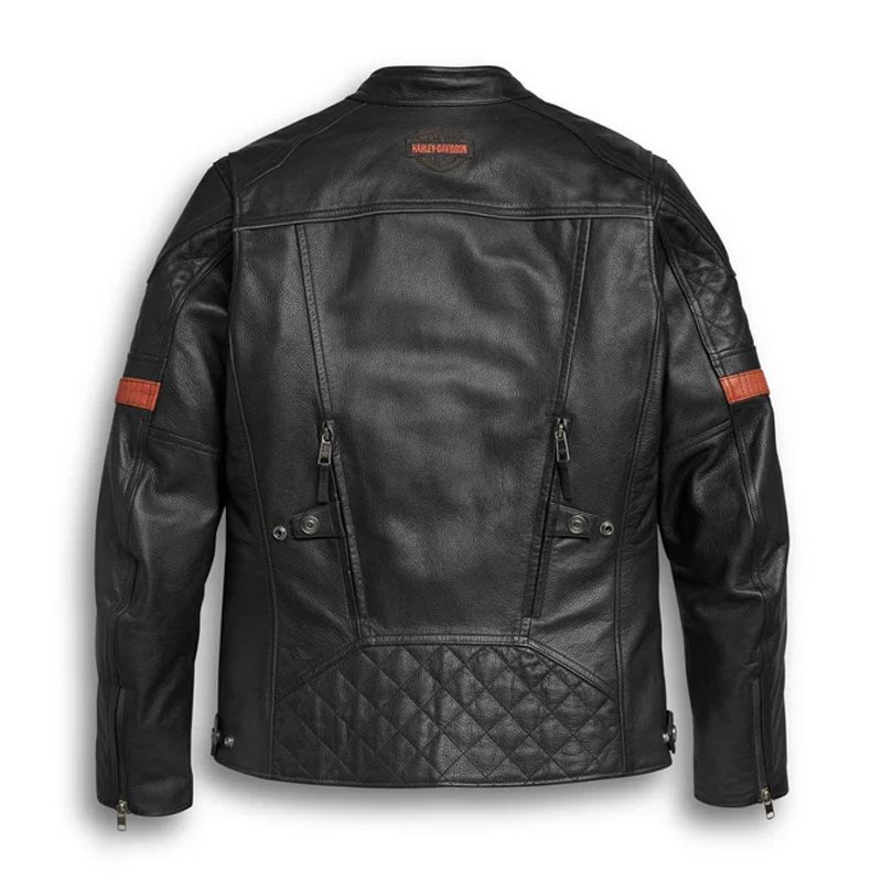 Men's Vanocker Waterproof H-D™ Triple Vent System™ Leather Jacket