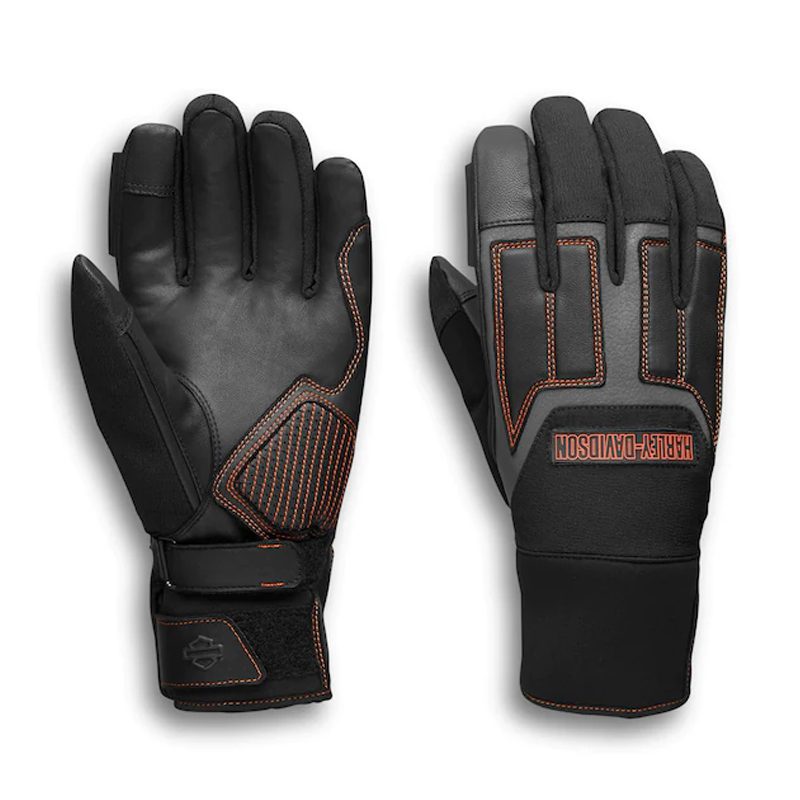 Harley-Davidson® Men's Vanocker Under Cuff Gauntlet Gloves - Black Harley-Davidson® Men's Vanocker Under Cuff Gauntlet Gloves - Black