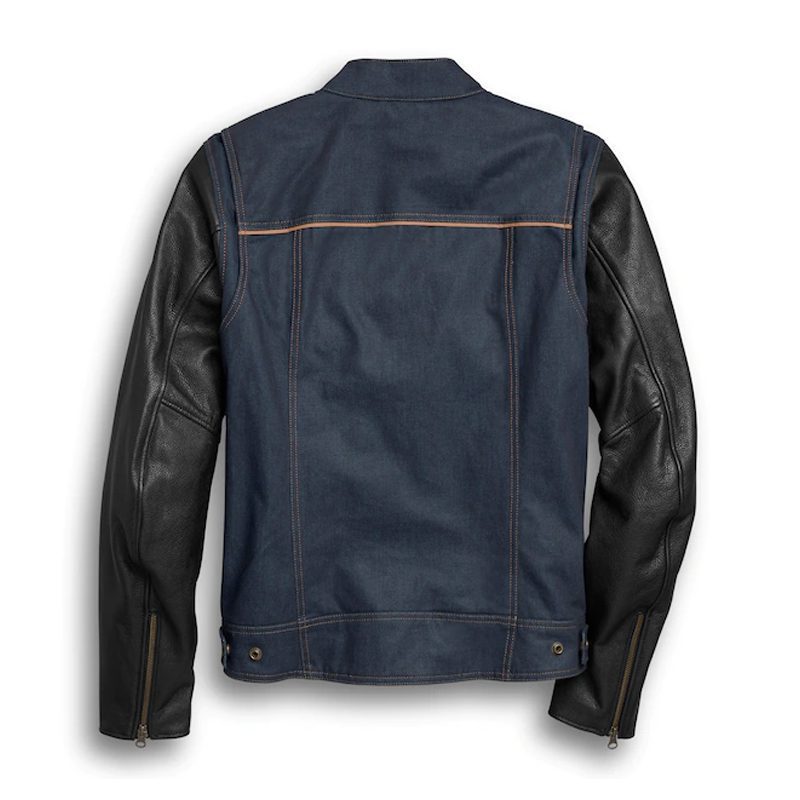 Men's Arterial Abrasion-Resistant Slim Fit Denim Riding Jacket