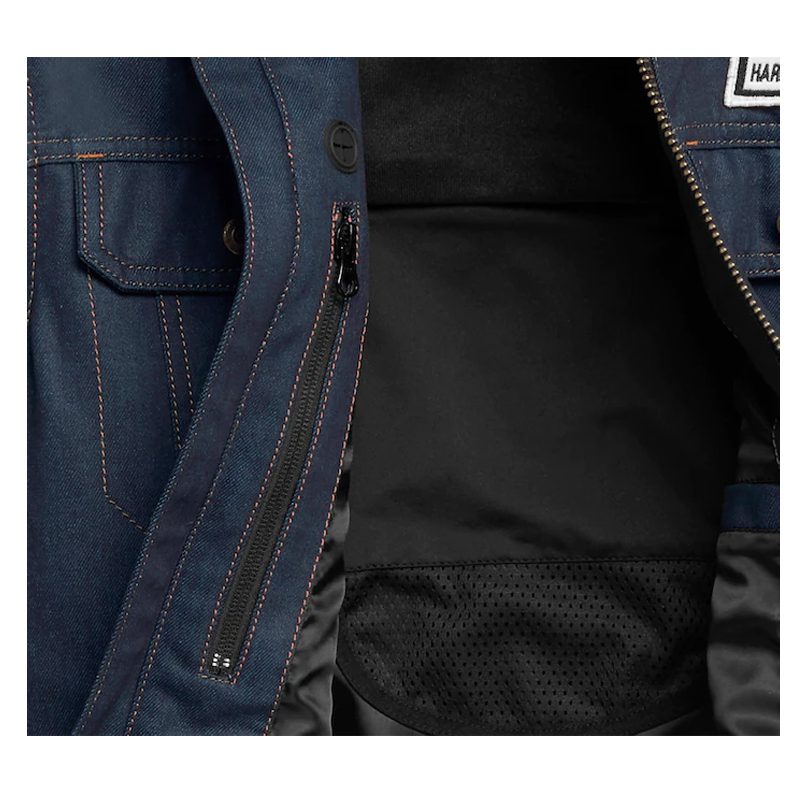 Men's Arterial Abrasion-Resistant Slim Fit Denim Riding Jacket