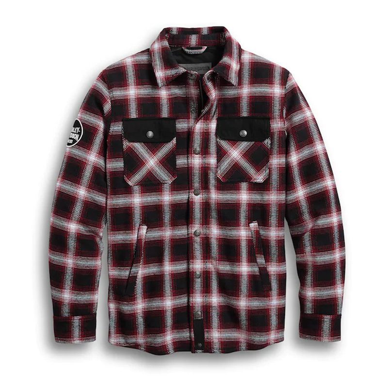 Men's Arterial Abrasion-Resistant Slim Fit Riding Shirt Jacket