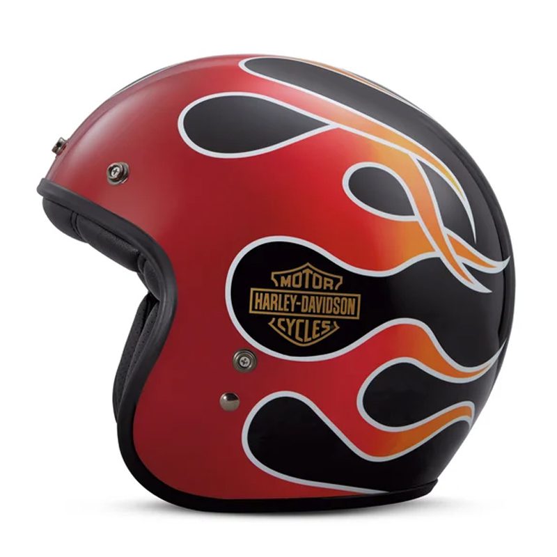 Retro Flame B01 3/4 Helmet