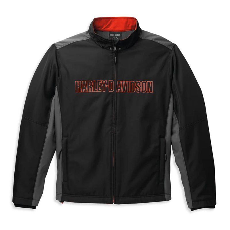Men's Bar & Shield Hooded Softshell Jacket