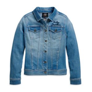 Women's Winged Logo Denim Jacket